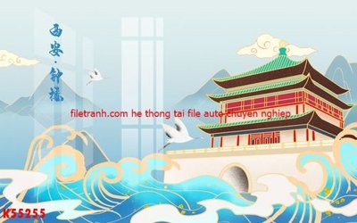 File PSD in ấn File gốc in tranh tổng hợp K55255 (chất lượng cao)