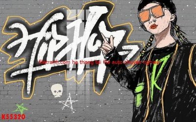 File gốc File gốc in tranh tổng hợp K55320 (in lụa) tranh mã đáo