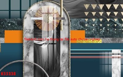 File gốc File gốc in tranh tổng hợp K55338 (in lụa) hoa văn cổ điển