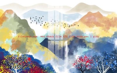 Download file gốc File gốc in tranh nền tường tổng hợp K55499 (in mica) trang trí