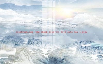 File in trần File gốc in tranh nền tường tổng hợp K56368 (bản gốc) mây trời