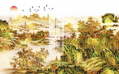 File gốc File gốc in tranh nền tường tổng hợp K56416 (in lụa) tranh thuận buồm