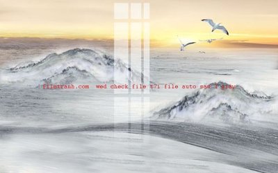 Ảnh gốc File gốc in tranh nền tường tổng hợp K56505 (nét căng) in mica