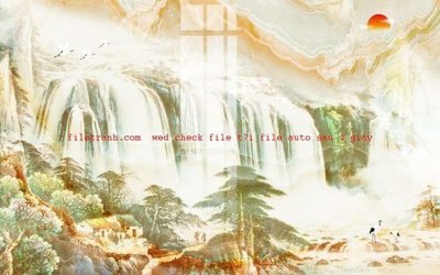 File tranh gốc in trần nhà File gốc in tranh nền tường tổng hợp K56794 3D