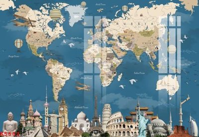 File PSD in ấn File gốc in tranh tổng hợp K5682 (chất lượng cao)