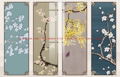 File in trần File gốc in tranh nền tường tổng hợp K56891 (file gốc) phong thủy