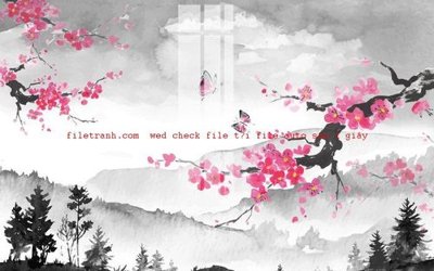 File gốc File gốc in tranh nền tường tổng hợp K56896 (in lụa) tranh mã đáo