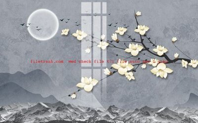 File PSD File gốc in tranh nền tường tổng hợp K57056 (bản gốc) cho nhà in