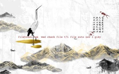 File gốc File gốc in tranh nền tường tổng hợp K57181 (in lụa) tranh phong thủy