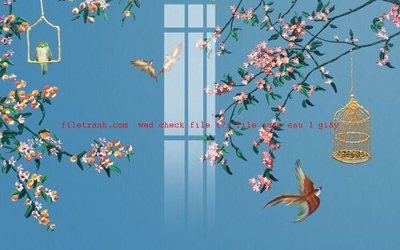 File tranh File gốc in tranh nền tường tổng hợp K57489 (bản gốc) in lụa 3D