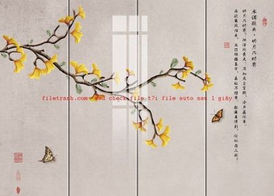 File tranh File gốc in tranh nền tường tổng hợp K57521 (bản gốc) in lụa dán tường