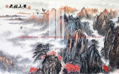 File gốc File gốc in tranh nền tường tổng hợp K57540 (in mica) làm bảng hiệu