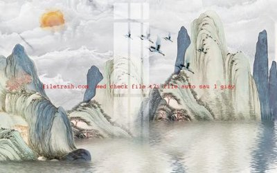 File PSD File gốc in tranh nền tường tổng hợp K57548 (nguyên bản) cho thiết kế