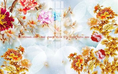 File PSD File gốc in tranh nền tường tổng hợp K57575 (gốc) cho designer