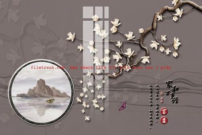 Hình ảnh file gốc File gốc in tranh nền tường tổng hợp K57604 cho in UV