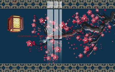 File PSD File gốc in tranh nền tường tổng hợp K57663 (gốc) cho designer