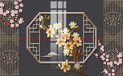 File gốc File gốc in tranh nền tường tổng hợp K57679 (bản quyền) cho in ấn