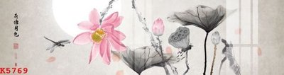 File gốc File gốc in tranh tổng hợp K5769 (in lụa) tranh phong thủy