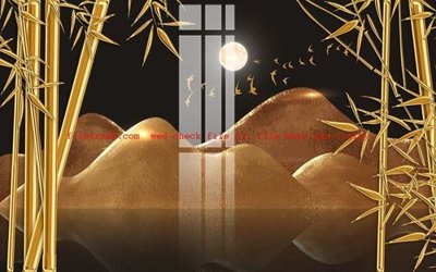 File PSD File gốc in tranh nền tường tổng hợp K57764 (nguyên bản) cho thiết kế