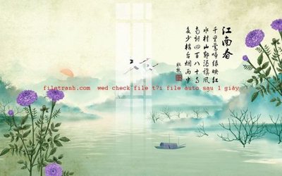 File PSD File gốc in tranh nền tường tổng hợp K57912 (gốc) tách lớp chi tiết