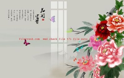 File in ấn cao cấp File gốc in tranh nền tường tổng hợp K58005 (file gốc)