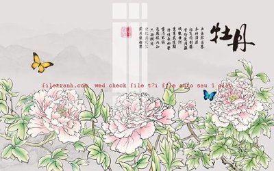 File ảnh File gốc in tranh nền tường tổng hợp K58018 (gốc) dùng in Pano