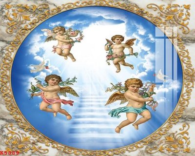 File tranh gốc File gốc in tranh tổng hợp K5889 (bản quyền) file PSD