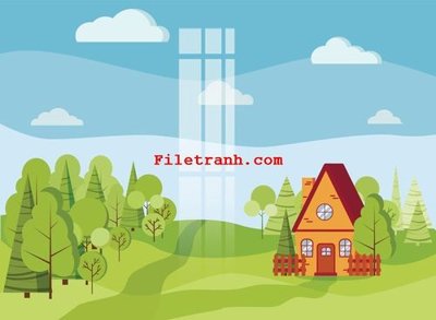 File gốc in ấn File gốc in tranh nền tường tổng hợp K59090 chất lượng vượt trội