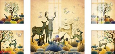 File gốc File gốc in tranh tổng hợp K5915 (PSD/TIFF) độ phân giải cao