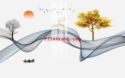 Tải file File gốc in tranh nền tường tổng hợp K59474 (ảnh gốc) file AI/EPS