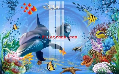 File in trần File gốc in tranh nền tường tổng hợp K59496 (bản gốc) mây trời