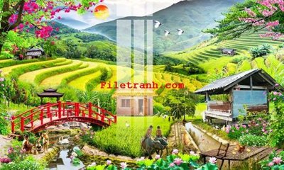 File gốc File gốc in tranh nền tường tổng hợp K59573 cho in ấn và thiết kế