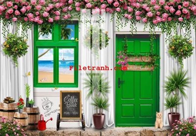 File in trần File gốc in tranh nền tường tổng hợp K59643 (bản gốc) hoa văn