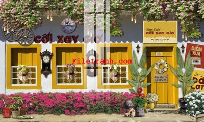 File in lụa File gốc in tranh nền tường tổng hợp K59649 (tân cổ điển) File gốc in tranh nền tường tổng hợp K59649