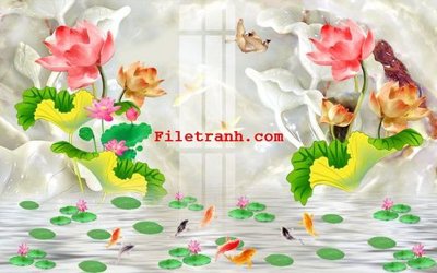 Download file gốc File gốc in tranh nền tường tổng hợp K59691 (in mica) trong suốt