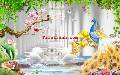 File in lụa File gốc in tranh nền tường tổng hợp K59711 (chất lượng cao) File gốc in tranh nền tường tổng hợp K59711