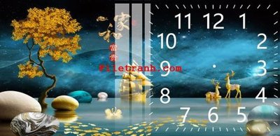 Tải file File gốc in tranh nền tường tổng hợp K59814 (PSD) cho in tranh 3D