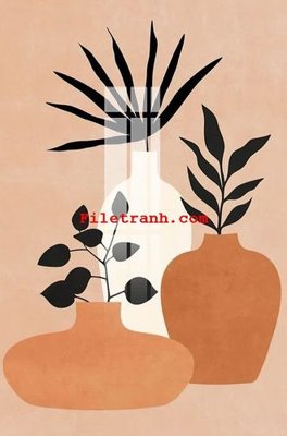 File gốc File gốc in tranh nền tường tổng hợp K59987 (in lụa) tranh mã đáo