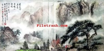 File tranh File gốc in tranh nền tường tổng hợp K60093 (gốc) in vải canvas