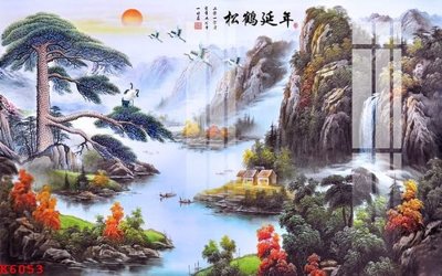 File ảnh File gốc in tranh tổng hợp K6053 (gốc) cho trang trí nhà hàng