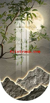 Download file gốc File gốc in tranh nền tường tổng hợp K60706 (in lụa) cao cấp