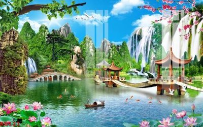 File PSD File gốc in tranh tổng hợp K6121 (nguyên bản) cho thiết kế