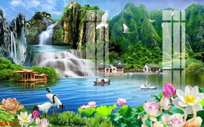 File ảnh File gốc in tranh tổng hợp K6128 (gốc) in quảng cáo ngoài trời