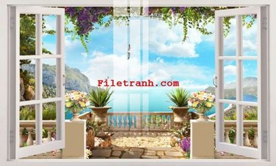 File tranh File gốc in tranh nền tường tổng hợp K61351 (gốc) phong cách tối giản