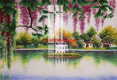 File tranh File gốc in tranh nền tường tổng hợp K61403 (gốc) in trên kính