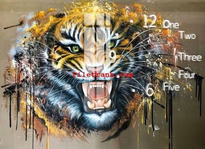 File tranh File gốc in tranh nền tường tổng hợp K61525 (file gốc) chuẩn màu in