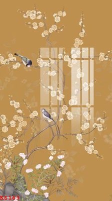 File in trần File gốc in tranh tổng hợp K6169 (bản gốc) hoa văn