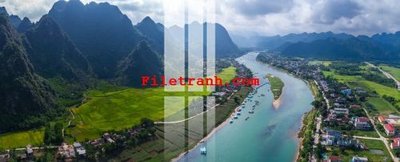 File in trần File gốc in tranh nền tường tổng hợp K61737 (bản gốc) phong cảnh