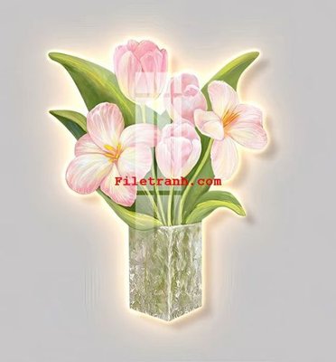 File tranh File gốc in tranh nền tường tổng hợp K61770 (bản gốc) in lụa 3D