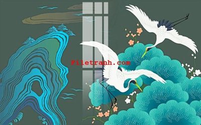 File in mica File gốc in tranh nền tường tổng hợp K61853 (bản gốc) sắc sảo